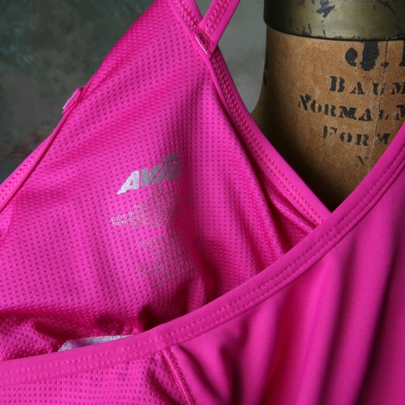 Avia Workout Top Scoop Neck Strappy Back Soft MD - Picture 8 of 9